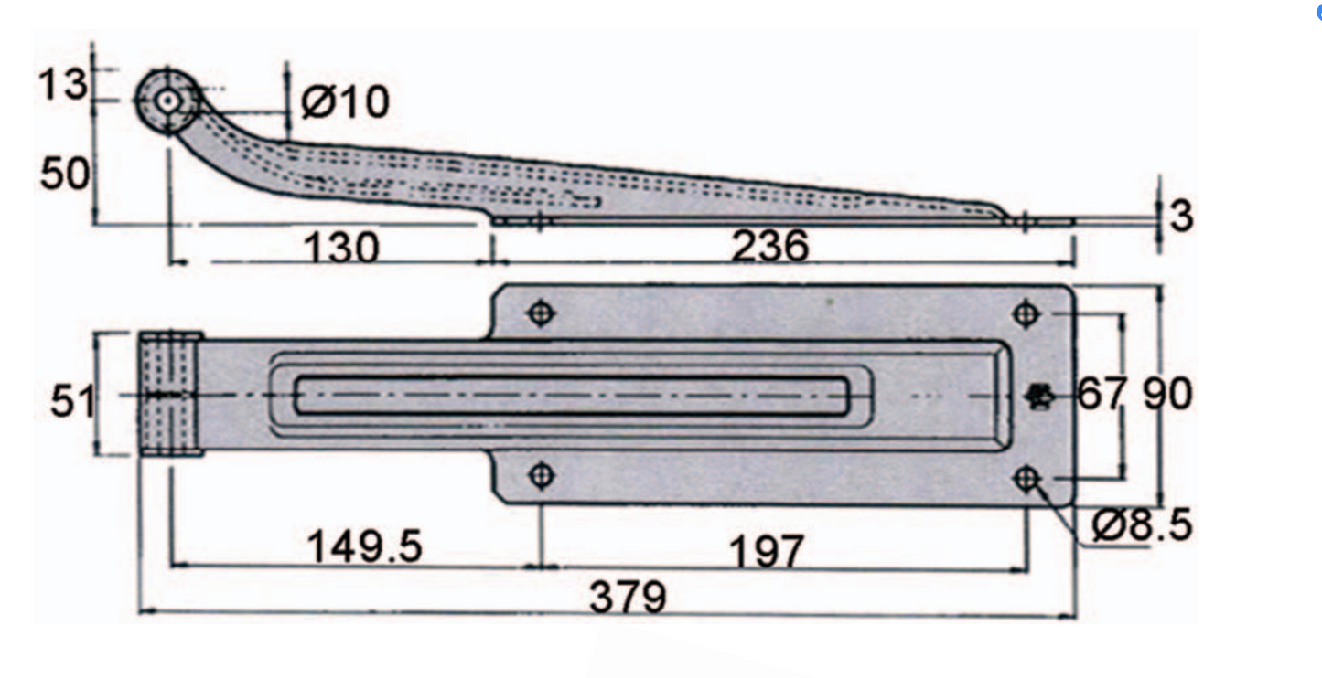 A10415S Heavy-Duty Stainless Steel Door Hinge – Screw/Weld Install for Trucks, Box Trucks & Cold Storage