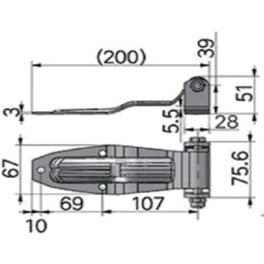 A10429-S Heavy Duty 304 Stainless Steel Door Hinge – Screw/Weld Installation for Truck, Freezer, Cold Storage