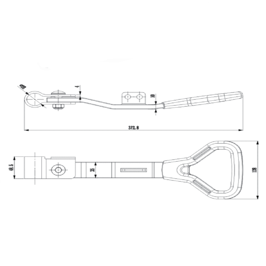 A10926S-27 Stainless Steel #304 Lever Lock Handle for Industrial Applications