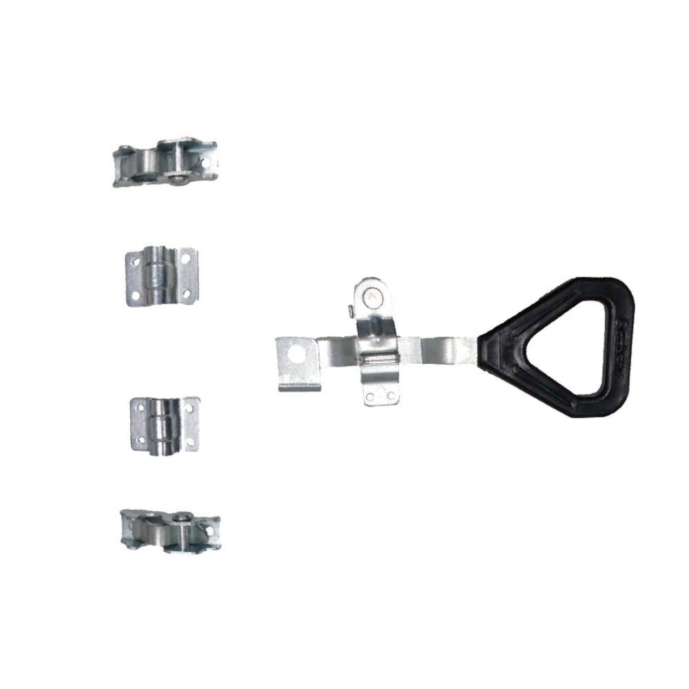 A11007 Industrial Door Lock Set Series (Stainless & Galvanized Options) Triangle Handle Lever Lock