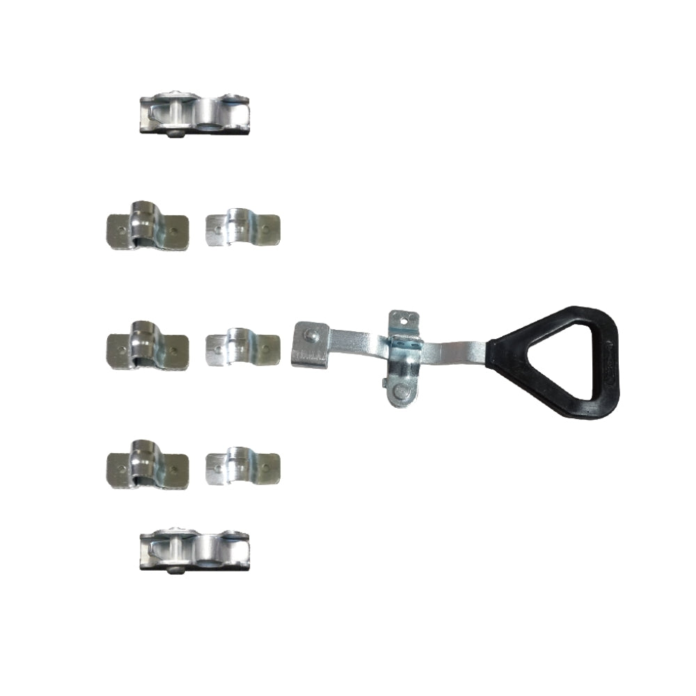 A11005 Industrial Door Lock Set Series (Stainless & Galvanized Options) Triangle Handle Lever Lock