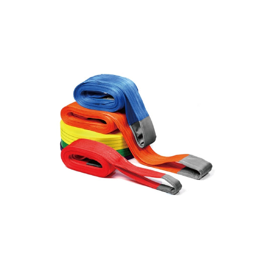 Customizable-Lift Sling Straps, 2 Ply Polyester Rigging Straps, Flat Eye-Eye Web Sling for Hoist, Tree Stumps, Heavy Duty Cargo(For Europe)