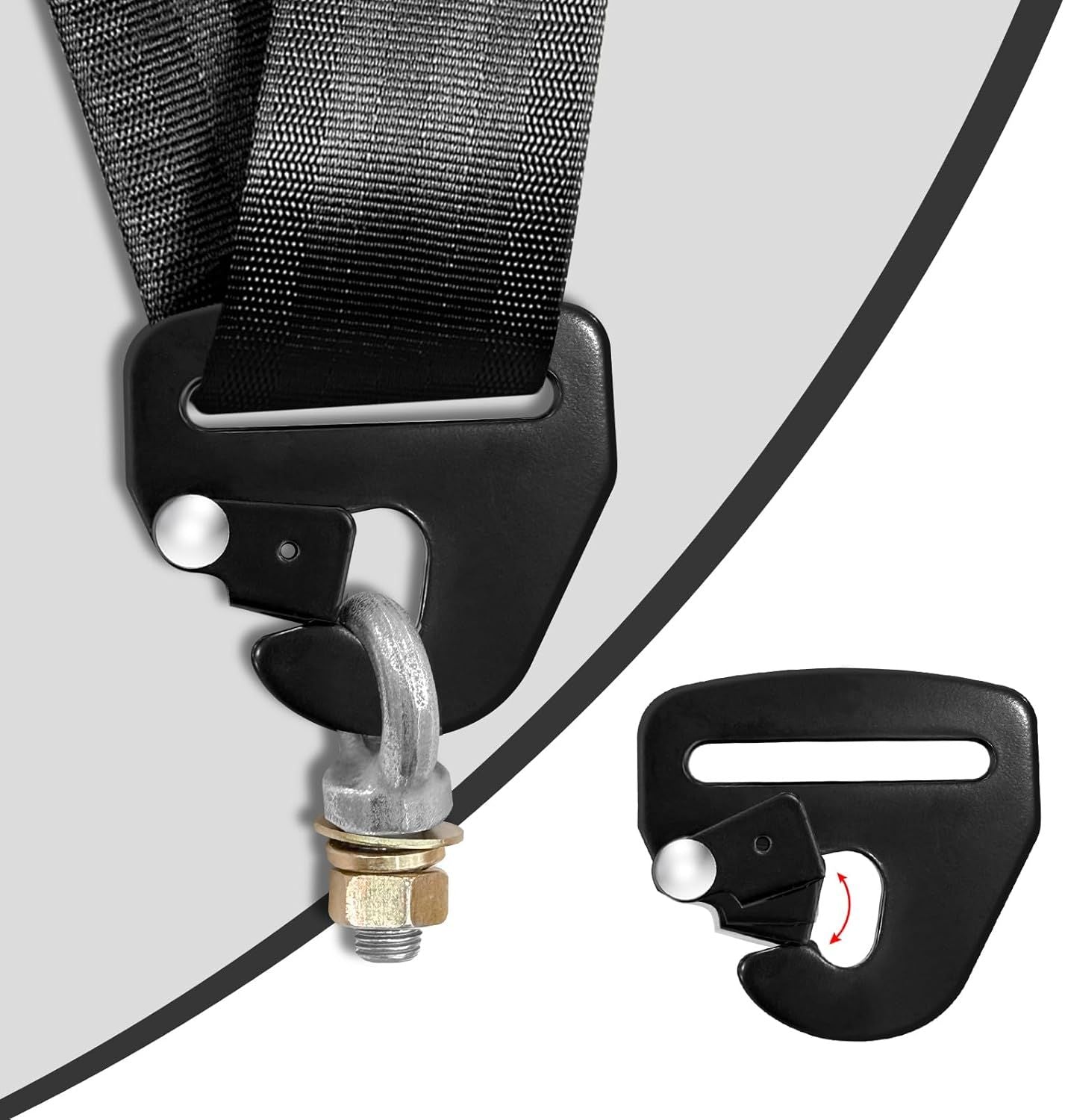 RE303BD Quick Release Mount for 2 Inch Harness 4 Point and 5 Point