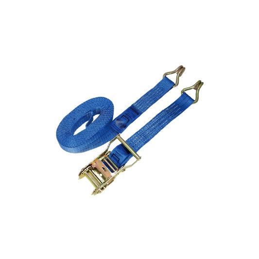RB08-25W14 Heavy Duty Ratchet Straps 5m- 2000kgs Breaking Strength Tie Downs Ratchet Straps with Double Wire J Hooks for Truck and Trailer(Middle East & Russian Market)