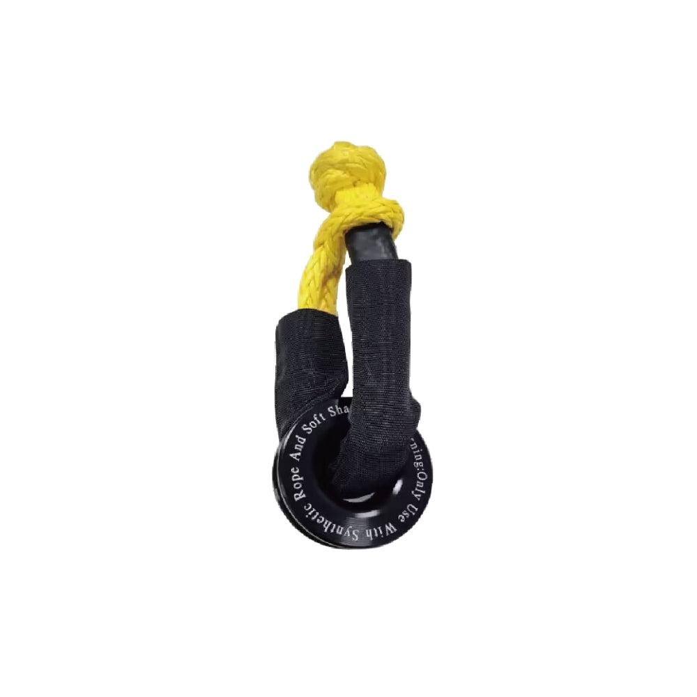 TR10HP-01D Soft Shackle & Winch Recovery Ring Kit 1/2" X 22" Synthetic Soft Shackle 37,400 lbs Breaking Strength with 1 Rescue Ring for ATV UTV SUV Truck Offroad Vehicle