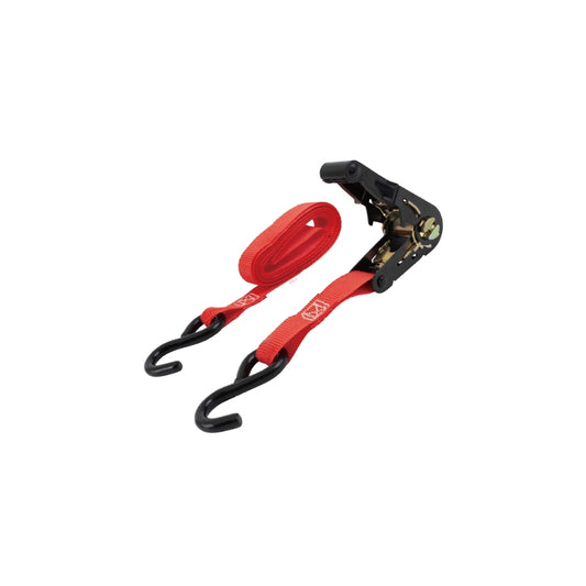 RT13R-85W2F Heavy Duty Ratchet Straps 5m- 800kgs Breaking Strength Tie Downs Ratchet Straps with Double Wire J Hooks for Truck and Trailer(Middle East & Russian Market)