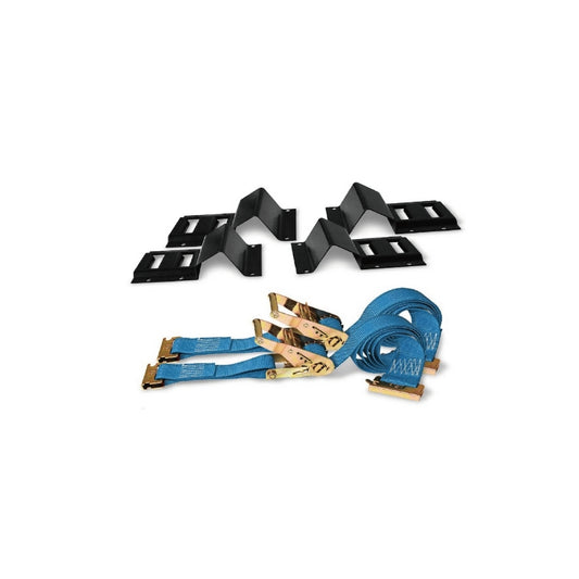 RT06-20M23B Wheel Chock Tie Down Kit,Trailer Tire Ratchet Straps,E Track Tie Down System for ATV,Utv,Construction Equipment&Small Tractors