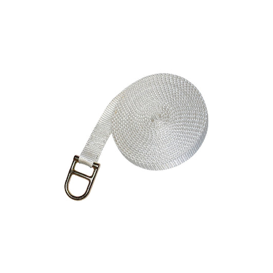 FH203E 1'' Webbing Tie Down Straps Double D Ring for Securing Bounce Houses,Slides, Obstacle Courses, Inflatables,High Peak, & Pole Tents