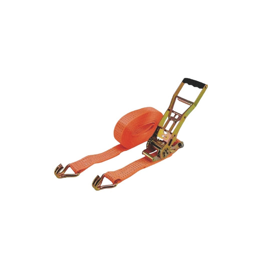 RT05L-59W5 Heavy Duty Ratchet Straps W/ Wire Hook Ergo Type, Longer Handle 330mm, Tie Down Straps with Double J Hook, 10,000 LBS Break Strength Cargo Ratchet Straps for Moving and Securing Cargo Lawn Equipment and Motorcycles