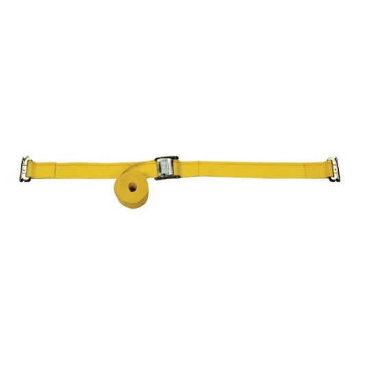 CT11-12M23Y 2'' x 12' E-Track Ratchet Straps For Interior Van, Heavy Duty Logistic Strap-Cam BuckleW/E Fittings, 2,500 LBS Break Strength