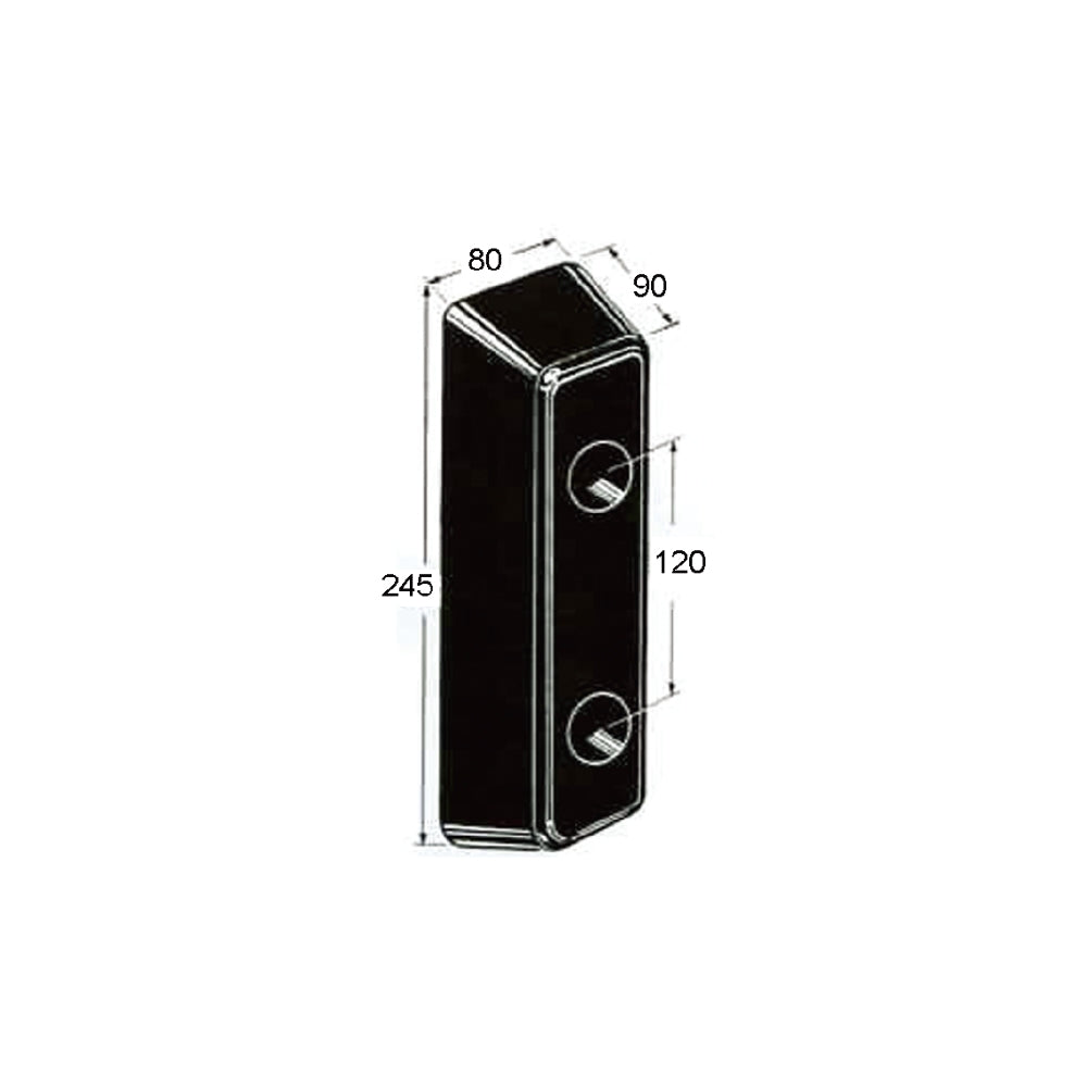 RBS03 Heavy Duty Rubber Bumper Guard for Trucks Easy No Tool Installation Versatile Trailer Bumper for Maximum Collision Protection Durable Rubber Block