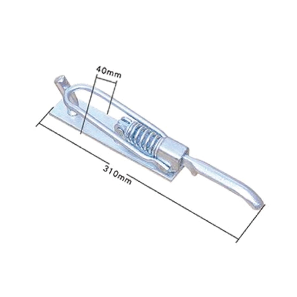 A10830/A10831Heavy Duty Zinc Plated Spring Hasp Lock for Trailer Hitch Durable Versatile Coupler Pin Lock for Secure Transport of Trucks Trailers and Containers