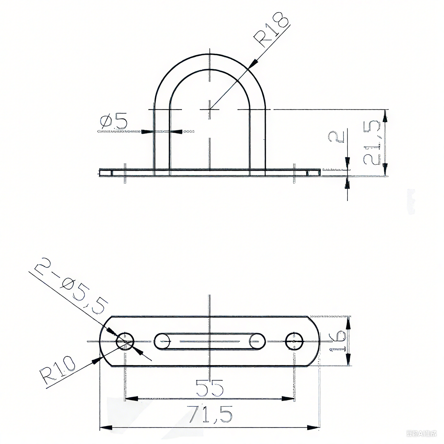 A11125 2.8 inch Zinc - Plated Steel Lashing Ring with Rope Eye Hook | Truck Tarpaulin & Side Curtain Truck Door Securing Hardware
