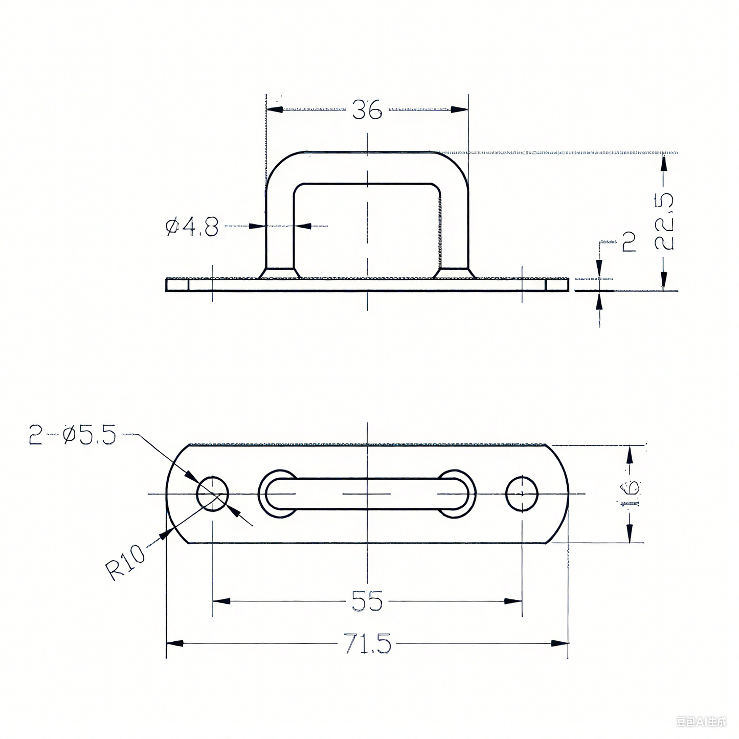 A11125 2.8 inch Zinc - Plated Steel Lashing Ring with Rope Eye Hook | Truck Tarpaulin & Side Curtain Truck Door Securing Hardware