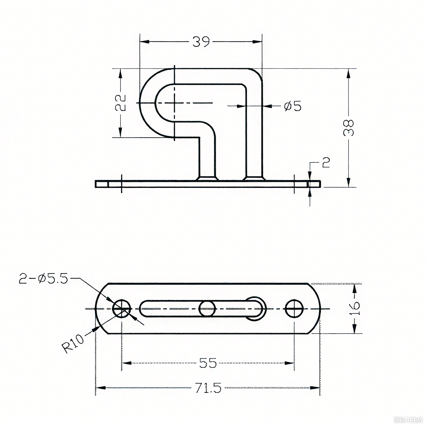 A11125 2.8 inch Zinc - Plated Steel Lashing Ring with Rope Eye Hook | Truck Tarpaulin & Side Curtain Truck Door Securing Hardware