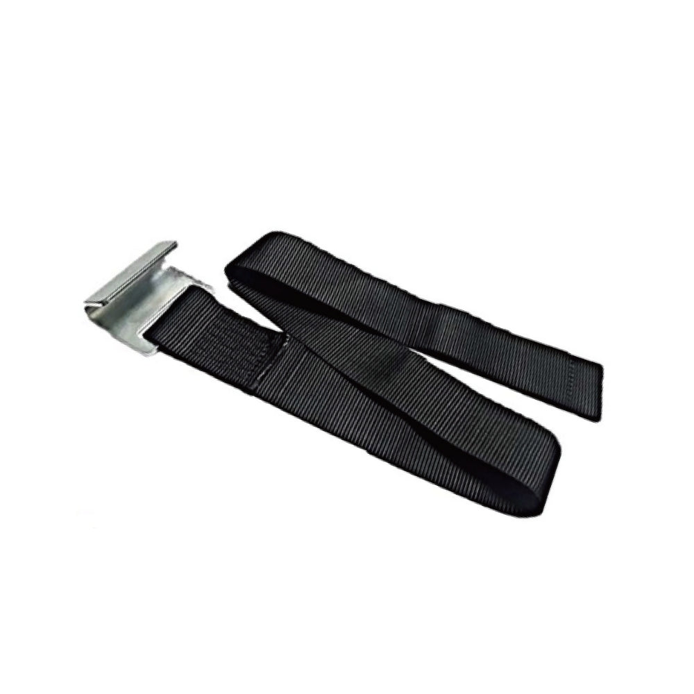 OT58S-4008 Black Tarpaulin Ratchet Straps, 2 Inch x 2.6ft/3.9ft, Tarpaulin Straps with Stainless Steel Flat Hook, 882 Lbs Load, Ideal for Securing Cargo, Anchoring Tarps