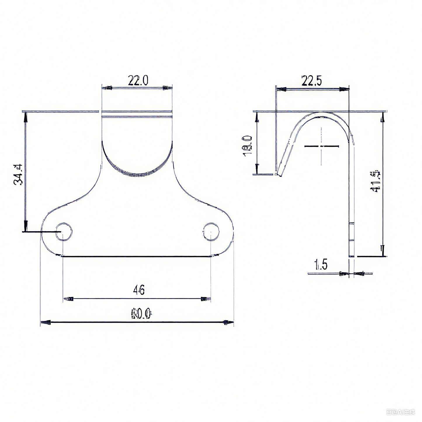 A11233 Zinc - Plated Steel Locking Plate | 70x20x5mm Truck Curtain/Securing Hardware