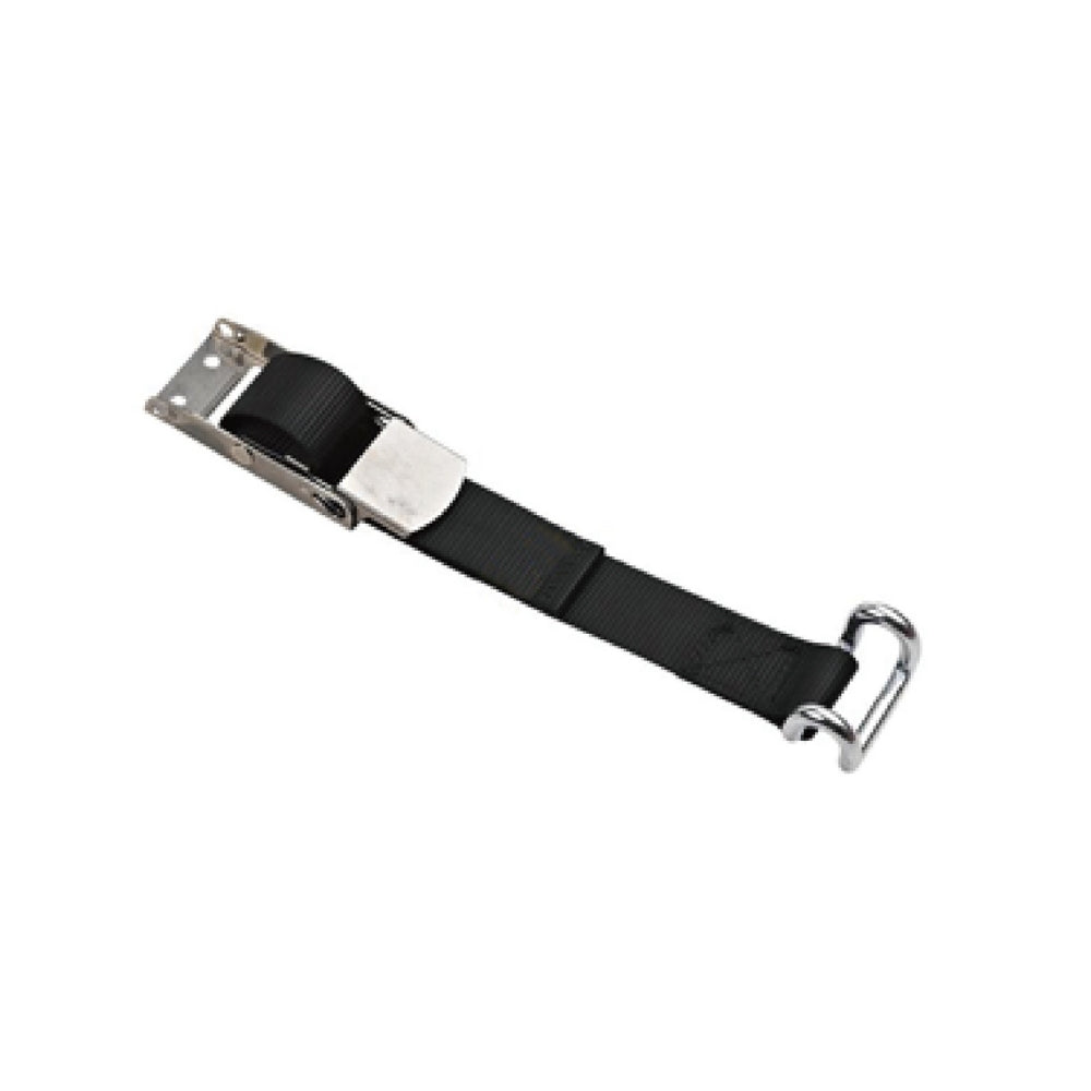 OT58S-4008 Black Tarpaulin Ratchet Straps, 2 Inch x 2.6ft/3.9ft, Tarpaulin Straps with Stainless Steel Flat Hook, 882 Lbs Load, Ideal for Securing Cargo, Anchoring Tarps