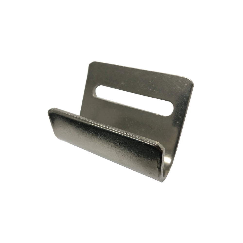 MH51X-42 Stainless Steel Flat Hook for Side Curtain Tensioner, Truck Cargo Hardware, 2.56 Inch x 1.97 Inch, 882 Lbs Load