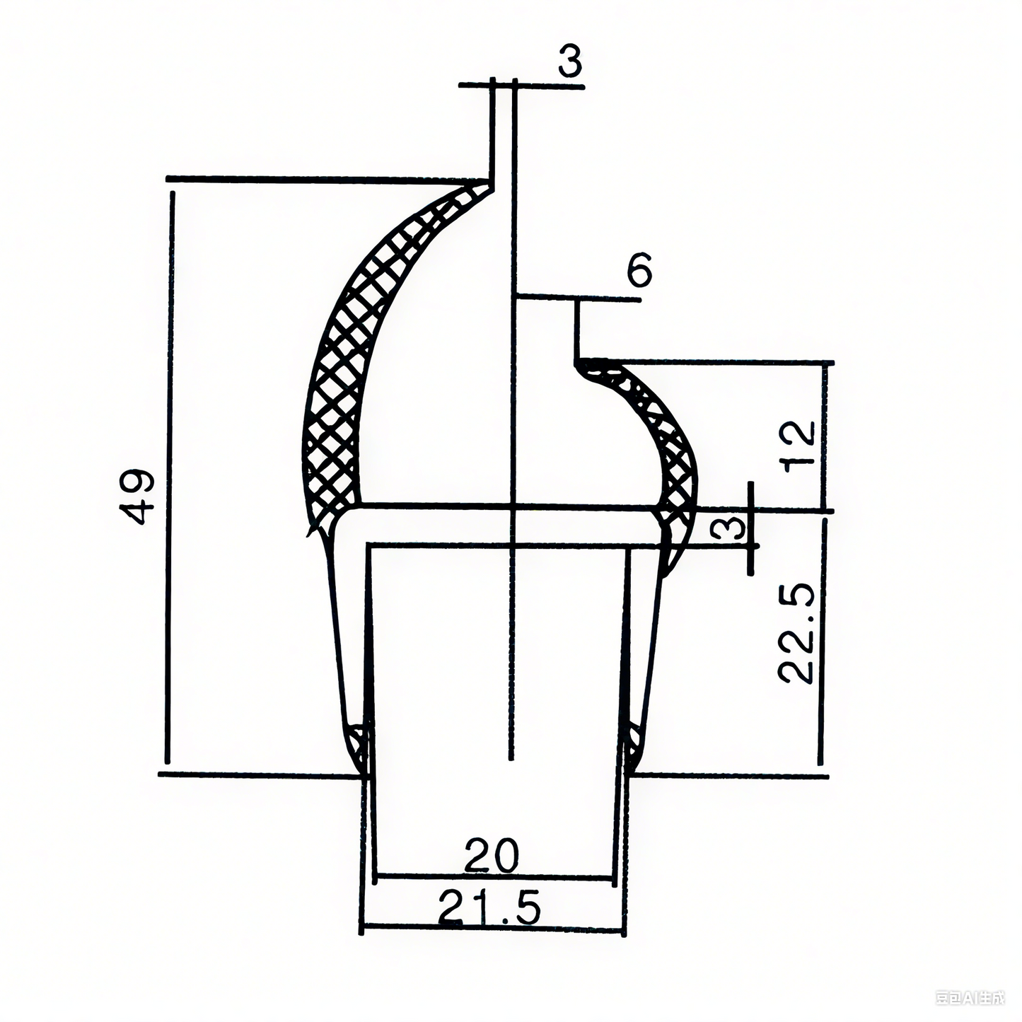 SS02 PVC Seal Strips for Vehicle & Container Doors (20 - 50mm Widths, Black & White)