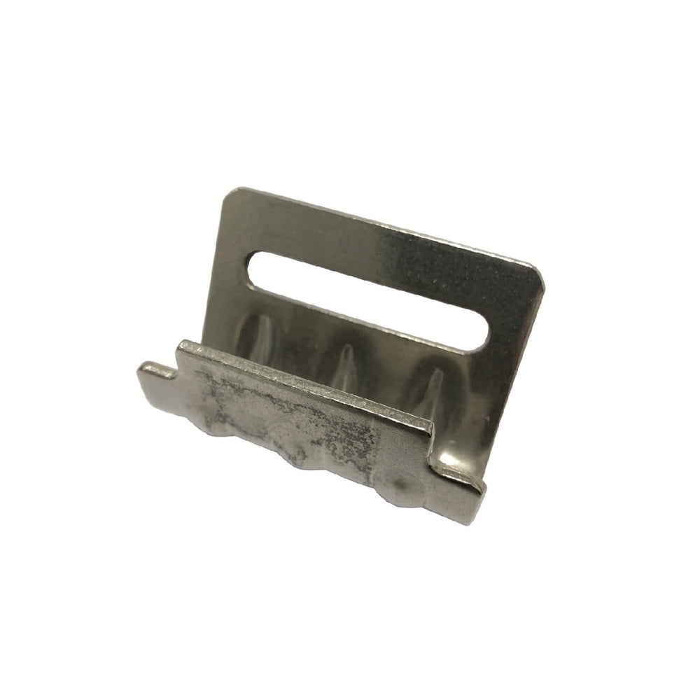 MH59X - 62Q Stainless Steel Flat Hook for Side Curtain Tensioner, Truck Cargo Hardware, w/Reinforcing Ribs, 2.56" x 1.97", 1323 Lbs Load