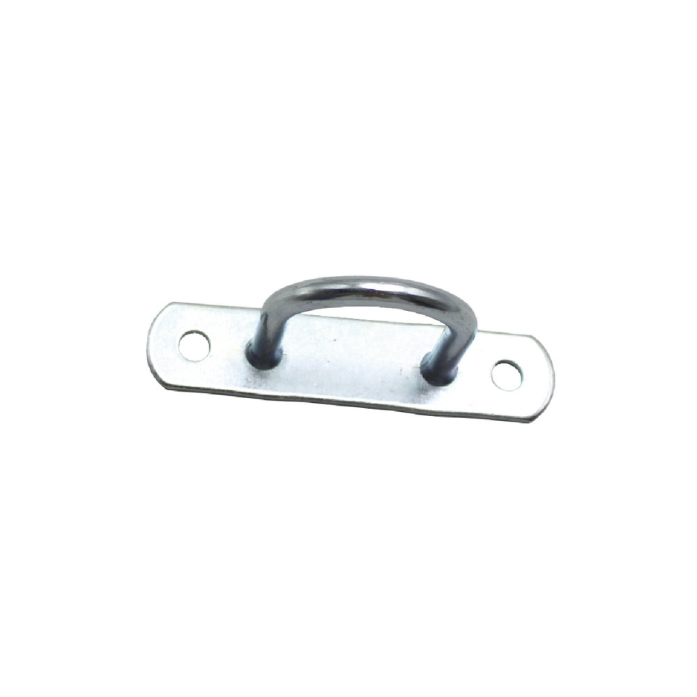 A11125 2.8 inch Zinc - Plated Steel Lashing Ring with Rope Eye Hook | Truck Tarpaulin & Side Curtain Truck Door Securing Hardware