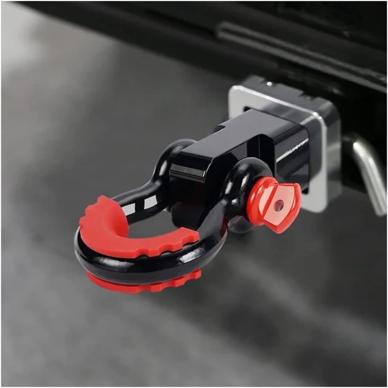 HR01 Attelage de remorque à manille de 5 000 kg (11 000 lb) avec bras récepteur de 5 cm (2 po) et crochets de remorquage, revêtement en poudre noir