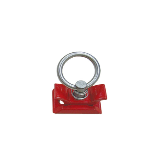 PT06K Single Stud L-Track Fitting with Round Ring | Stainless Steel Round Ring Aluminum Keeper Cargo Control for Airline Track Logistic Installation