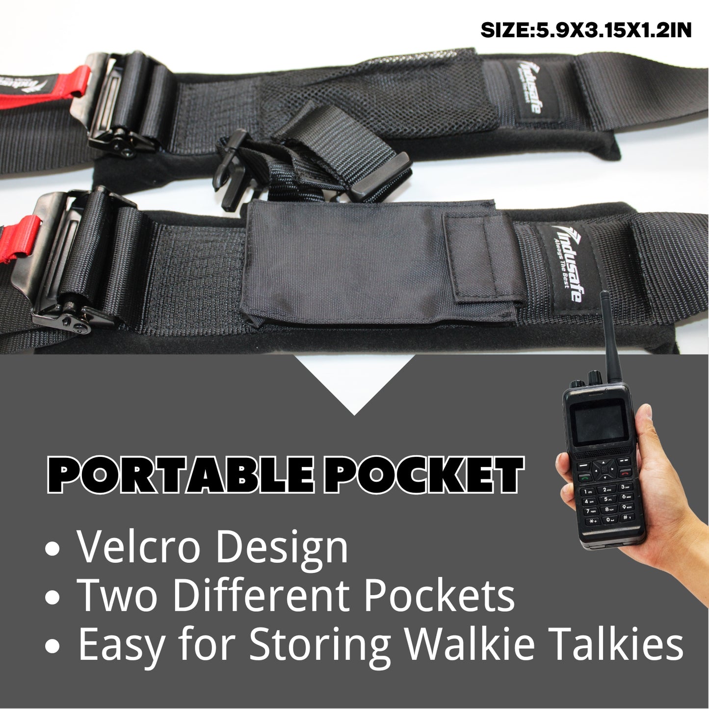 4 Point Safety Harness with 3 Inch Padding, 3 Inch Black Straps Compatible with Polaris Can Am Off-Road SxS UTV with Ventilated Memory Foam Padding