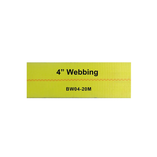 BW04-20M Heavy Duty4”x 300’ TieDown Webbing | 100% High Tenacity Polyester, 20,000 LB Breaking Strength for Securing Tools/Equipment, Moving, Truck Transport & Industrial Use