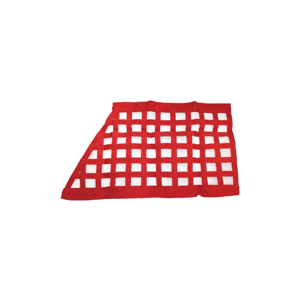 CN103-182922 Red 18"×29"×22" Angled Front Ribbon Racing Equipment Window Net