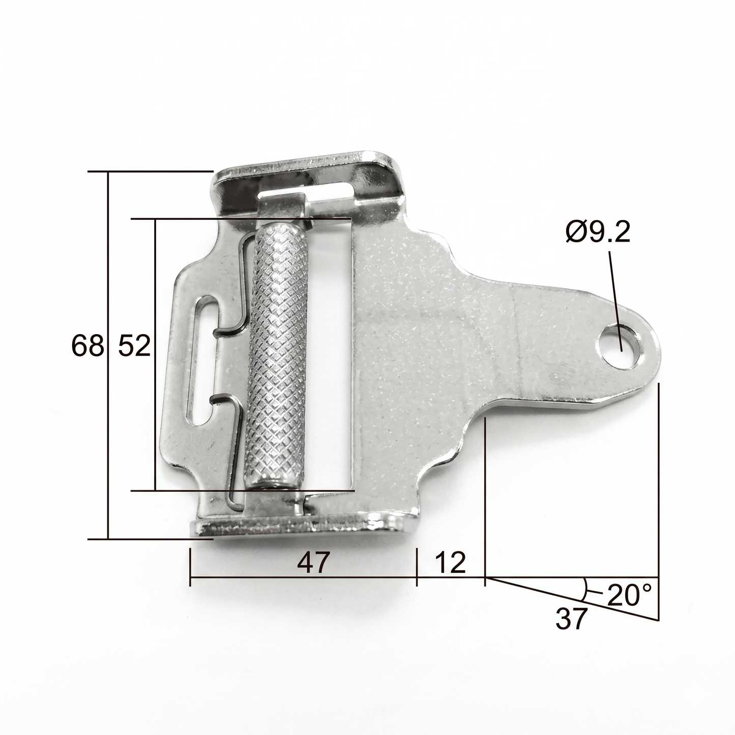 Slide Adjuster With Latch Tongue