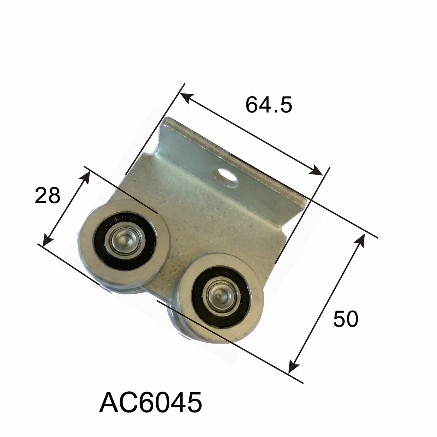 Angled Base Plate Side-by-Side Double Curtain Roller by Pan Glory