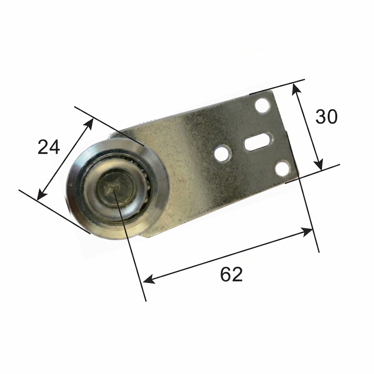 Medium Angled Plate Angled & Offset Plate Curtain Roller by Pan Glory