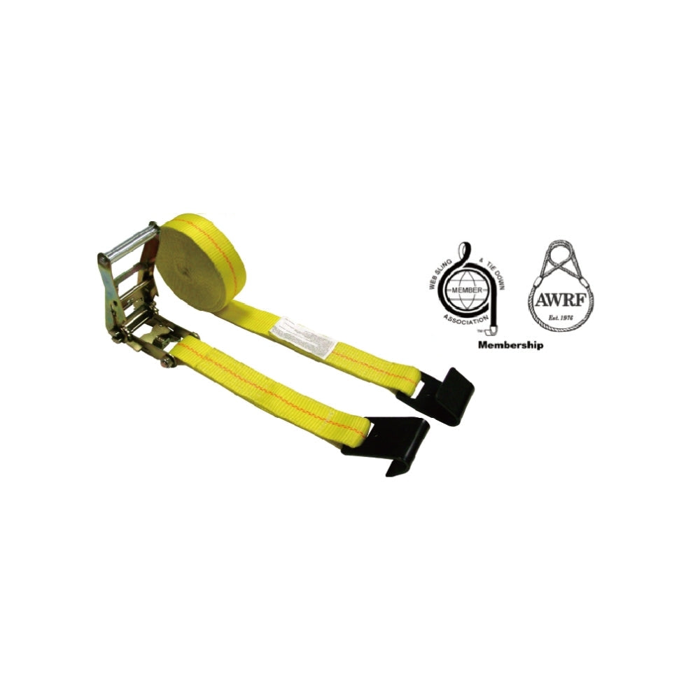 Sangle d'arrimage à cliquet de 2 pouces