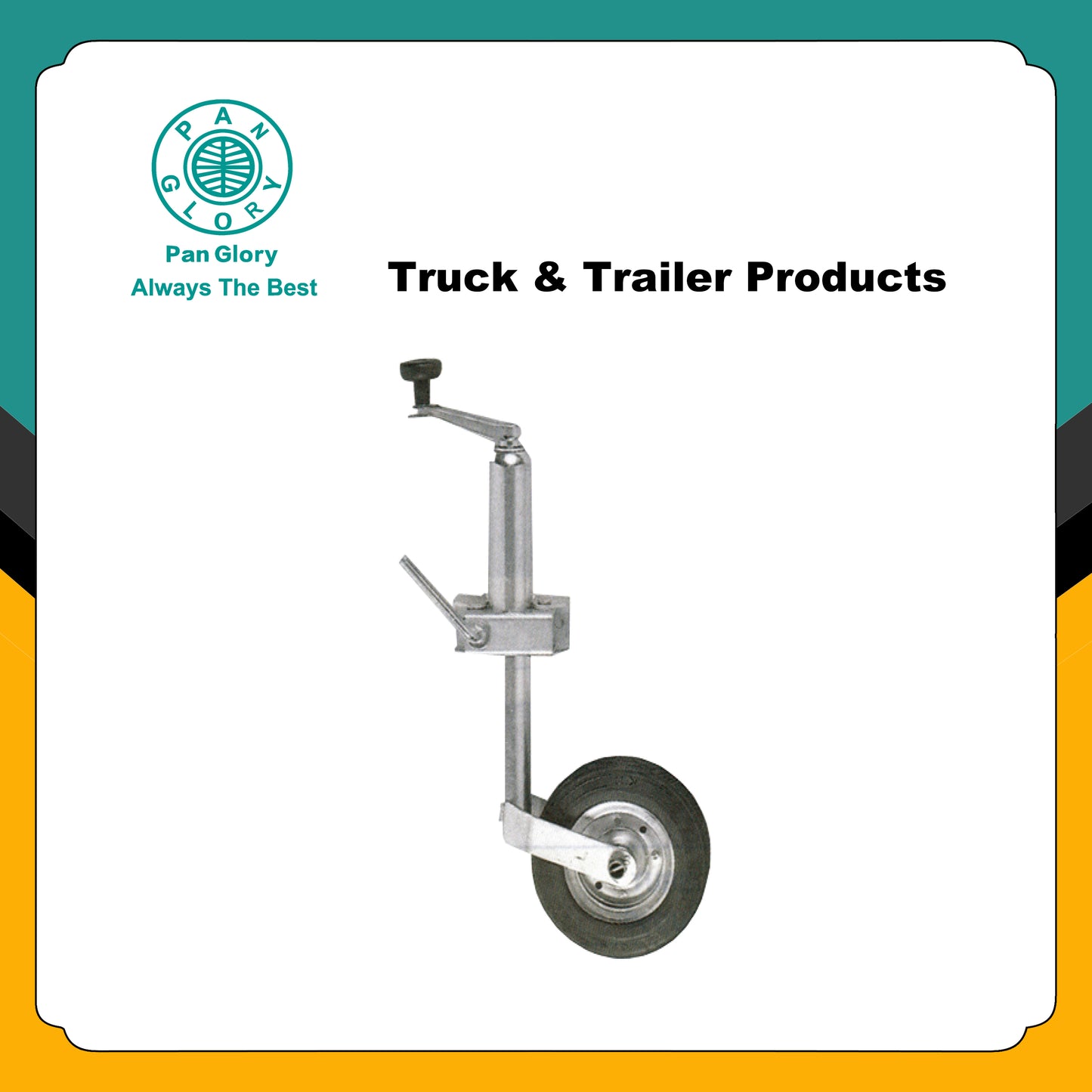 TR01-02 Trailer Jack with Wheels, Lift Swing Back, 1500 lbs. Capacity,Zinc, Grey