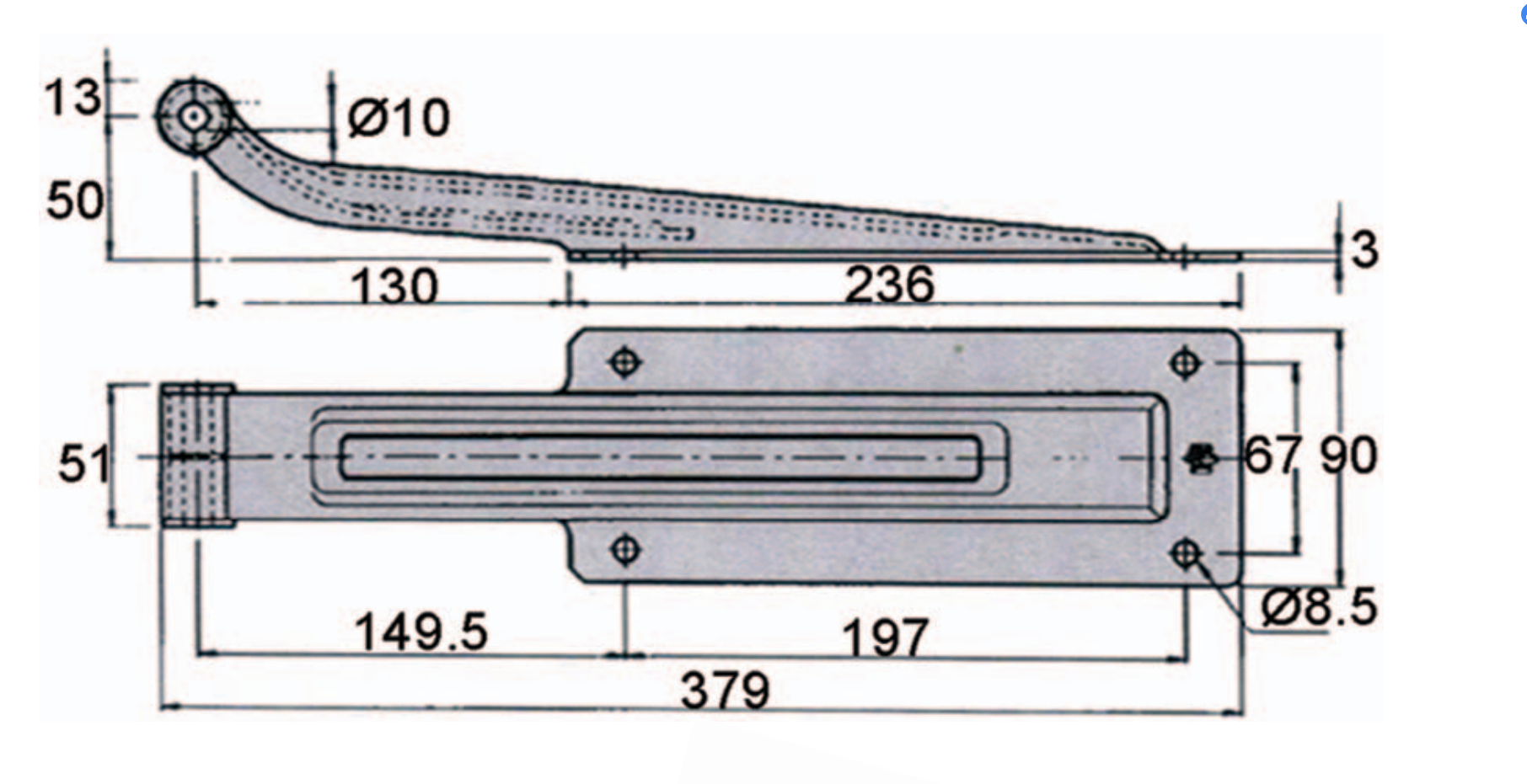 A10415S Heavy-Duty Stainless Steel Door Hinge – Screw/Weld Install for Trucks, Box Trucks & Cold Storage
