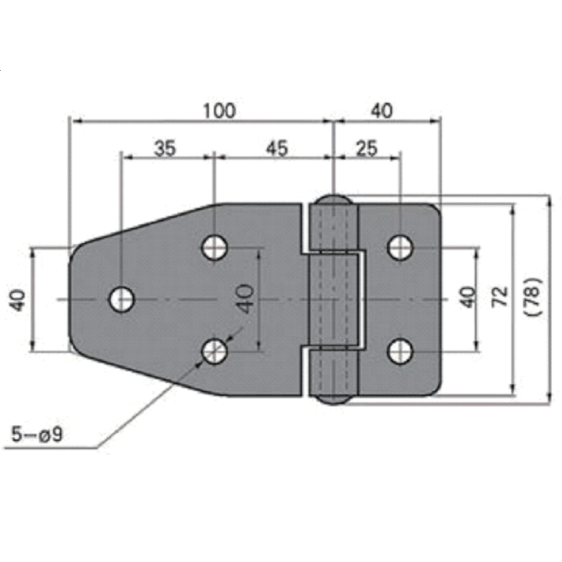 A10429-S-2 Heavy Duty 304 Stainless Steel Door Hinge – Screw/Weld Installation for Truck, Freezer, Cold Storage