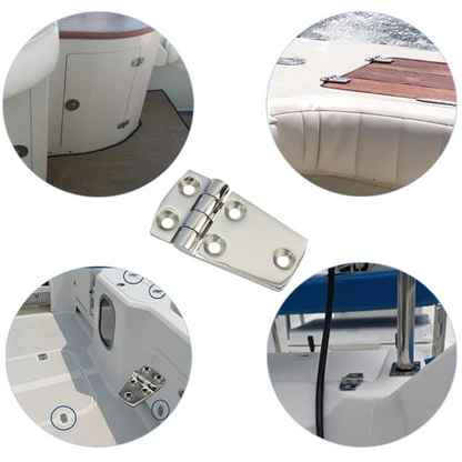 Charnière de porte robuste en acier inoxydable 304 A10429-S-2 – Installation par vissage/soudure pour camion, congélateur, chambre froide