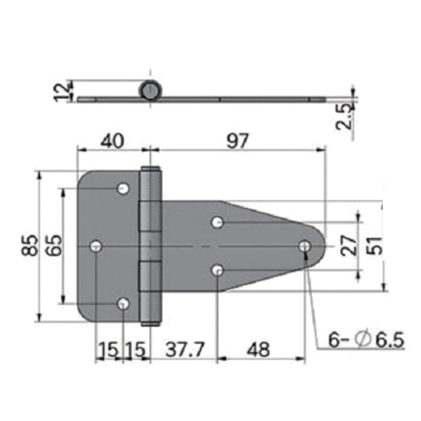 A10548S 304 Stainless Steel Heavy-Duty Door Hinges Industrial Machinery Sound Insulation Automotive Equipment Load-Bearing Hinges
