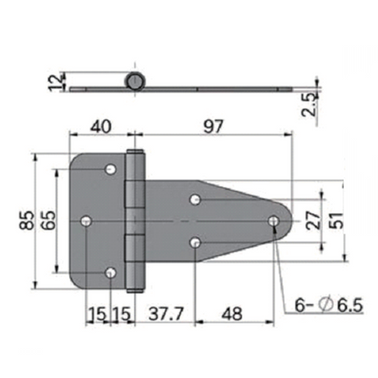 Bisagras de acero inoxidable 304 de alta resistencia A10548S para puertas. Maquinaria industrial. Aislamiento acústico. Equipos automotrices. Bisagras de carga.