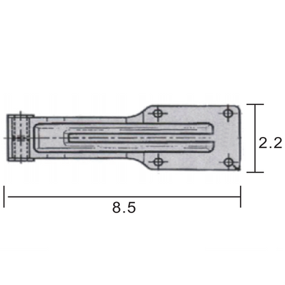 A10418 Heavy Duty Door Hinge–Screw/Weld Installation for Truck, Freezer, Cold Storage & Wooden Doors，Trailer Door Hinge