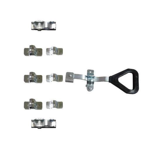A11005 Industrial Door Lock Set Series (Stainless & Galvanized Options) Triangle Handle Lever Lock