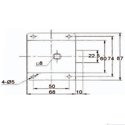 A10723 Heavy - Duty Interior Door Latch with Dimensions for Vehicle/Indoor Use