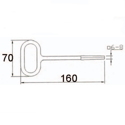 A10724 Heavy - Duty Lock Key for Vehicle & Industrial Use