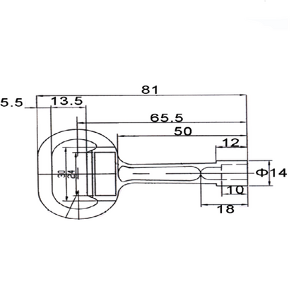 A10725 Heavy - Duty Lock Key for Vehicle & Industrial Use