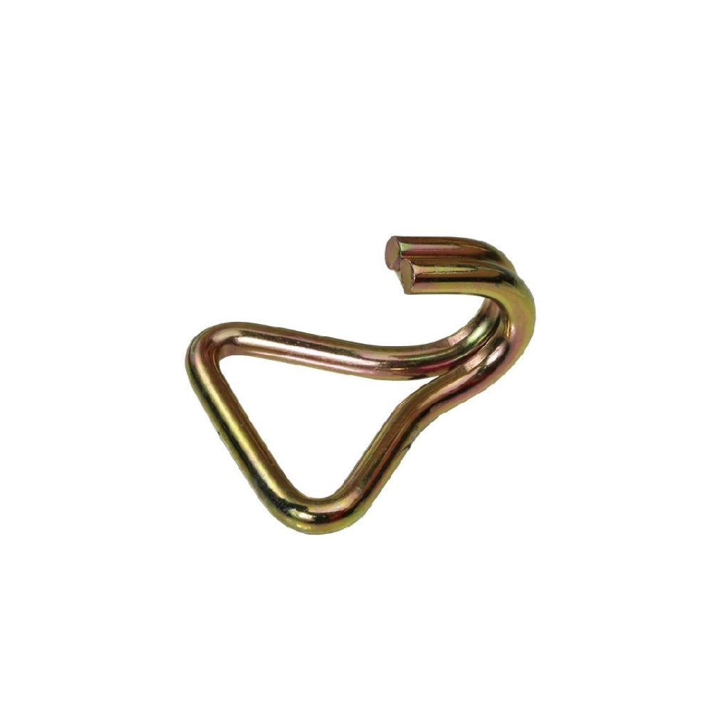 WH21-104 Gancho doble en J de alta resistencia. Resistencia a la rotura: 11.023 libras. Tensor de gancho de doble fila. Accesorios para sujetar correas en automóviles, camiones y remolques.