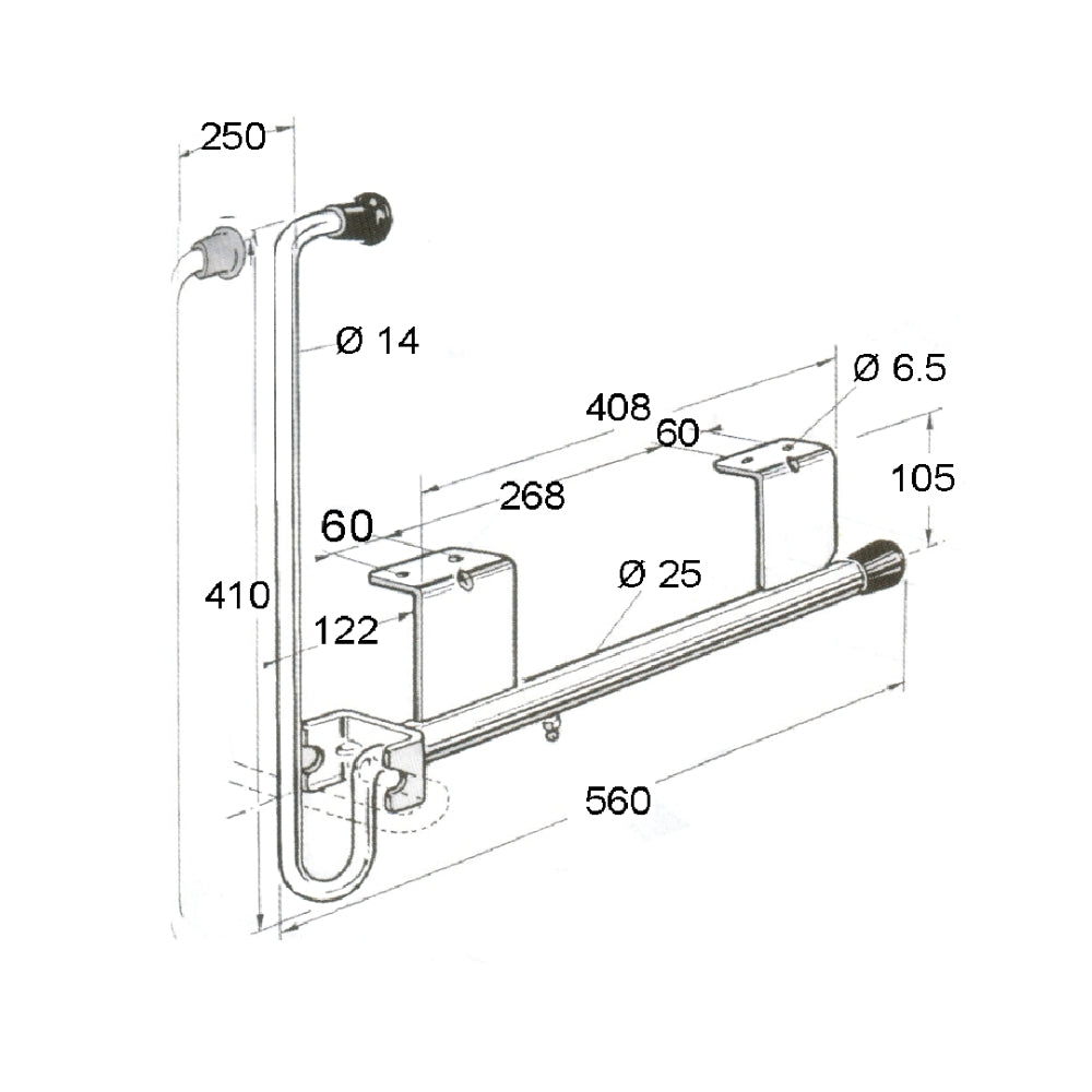 A10641N/A10641W/O Door Holdback,Semi - trailer Cargo Compartment Door Wind Hook, Galvanized Iron Truck Door Stopper，Grease Nipple/Non - Nipple