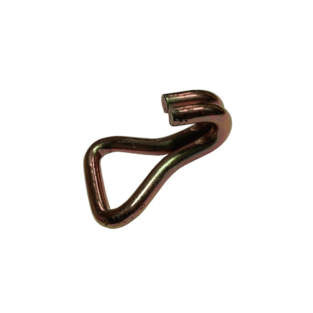 WH21-104 Gancho doble en J de alta resistencia. Resistencia a la rotura: 11.023 libras. Tensor de gancho de doble fila. Accesorios para sujetar correas en automóviles, camiones y remolques.