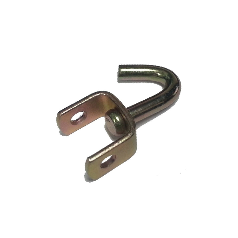 WH52-52SB Heavy Duty Double J Hook With Keeper Breaking strength 11,023 Lbs Double Row Hook Binder Accessories for Strapping Tie Downs on Cars Trucks Trailers